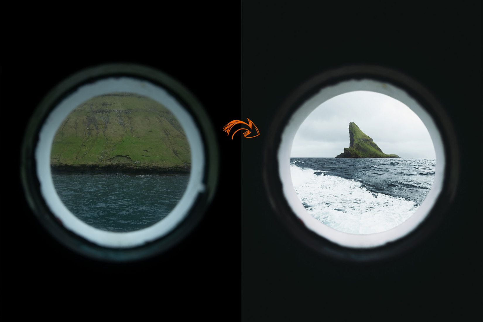 How to create a beautiful composition from Faroe Islands