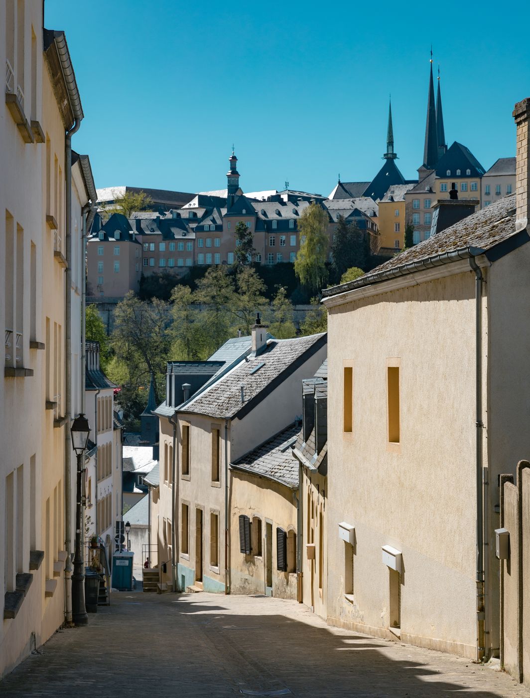 Alley in Luxembourg city, Luxembourg