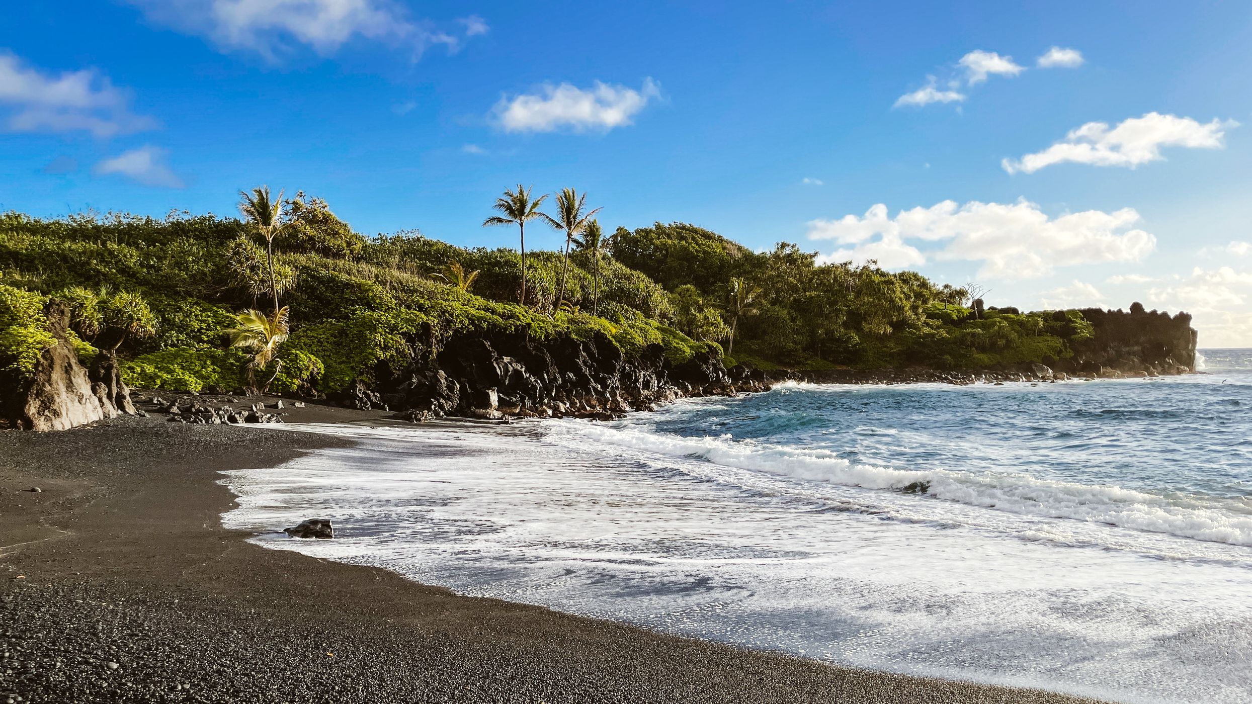 Waianapanapa State Park Sunset Maui Hawaii, USA