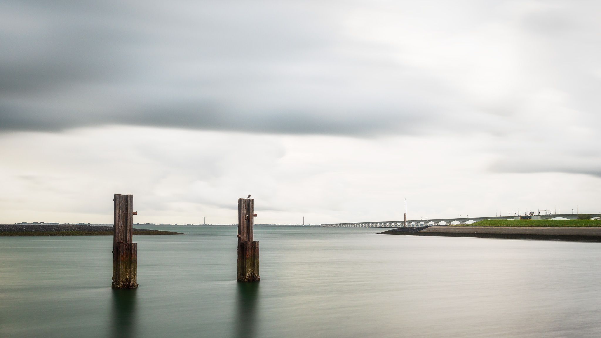 Zeeland Bridge Oosterschelde, Netherlands
