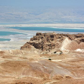 Approaching Masada & Dead Sea, Israel