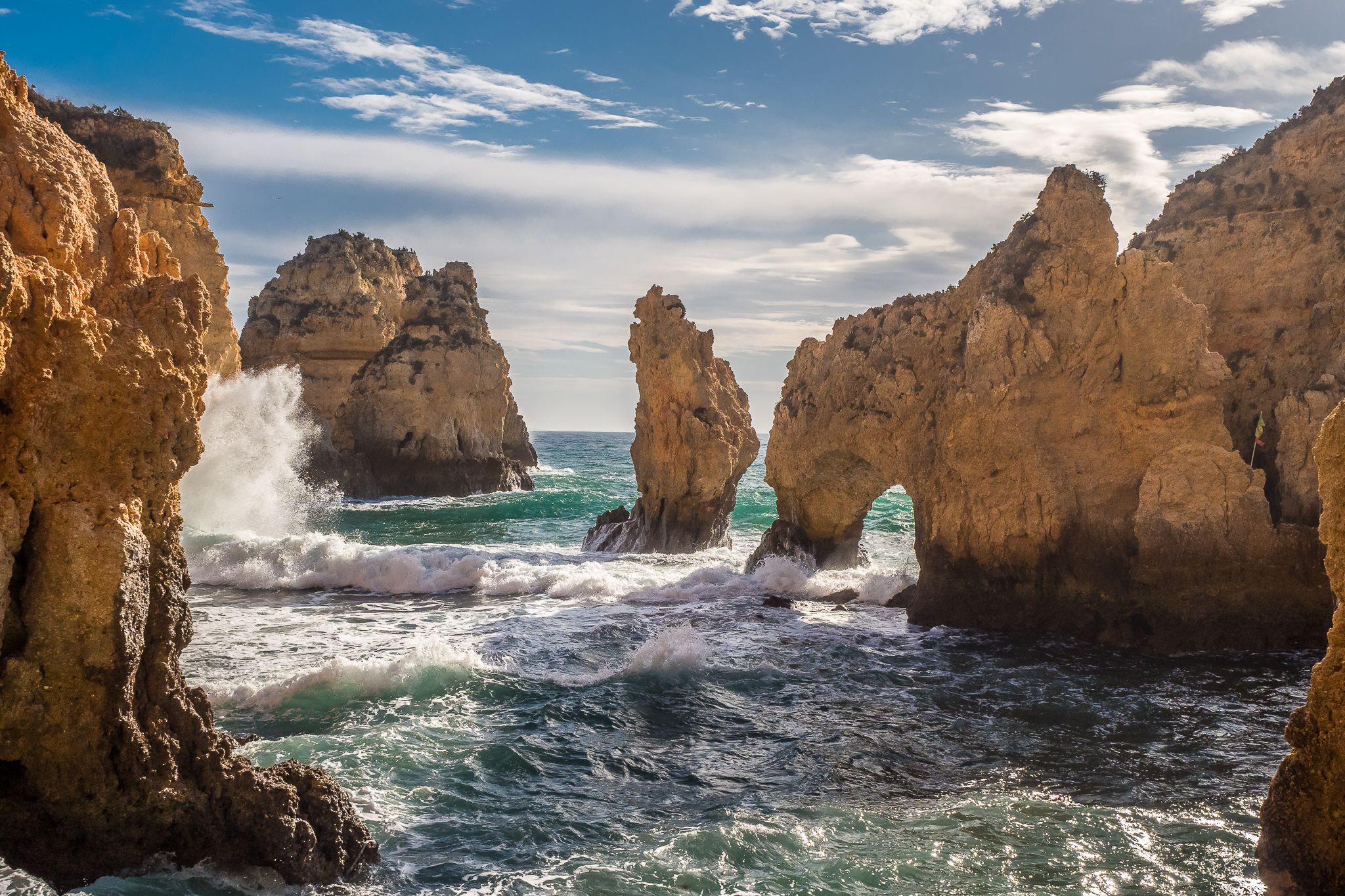 At Cape Bizar, Ponta da Piedade, Algarve, Portugal