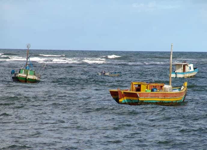 Boats at Praia do Frte