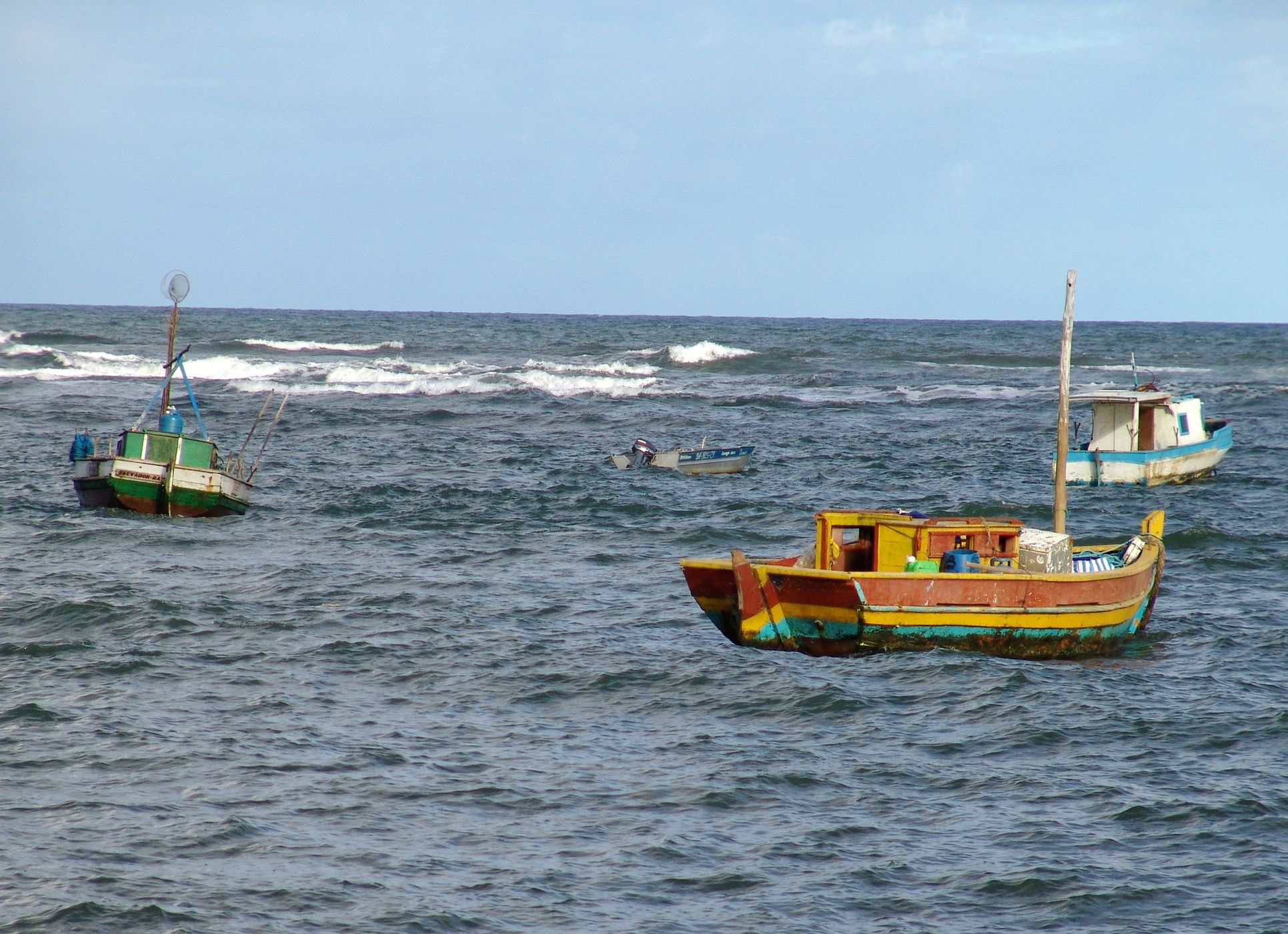 Boats at Praia do Frte, Brazil