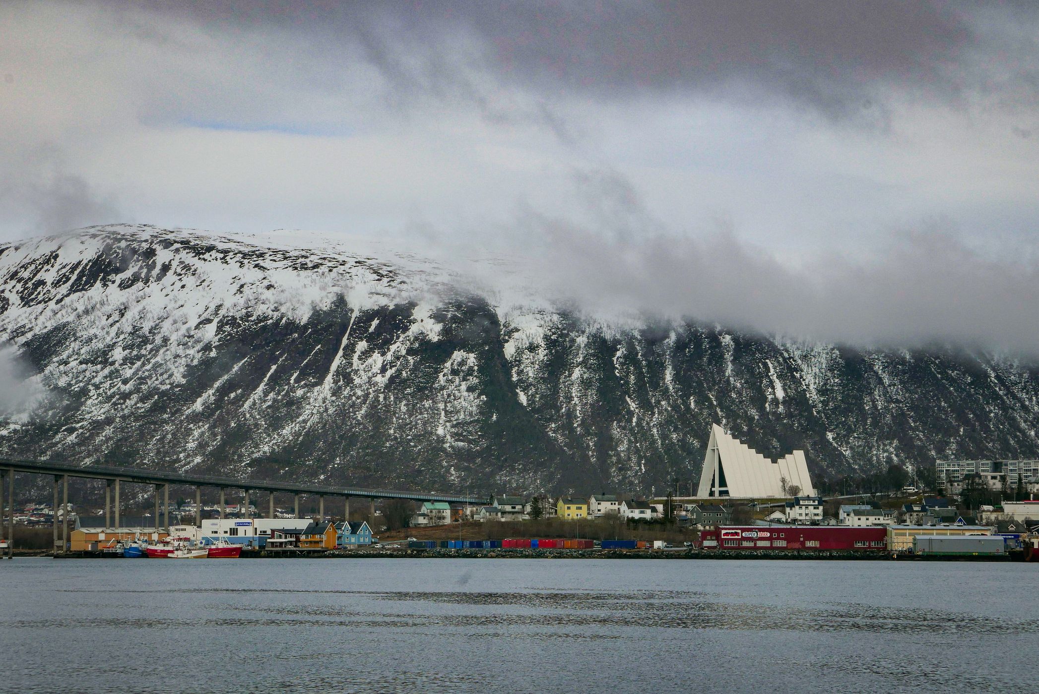 Bruvegen. Tromsø Bridge., Norway