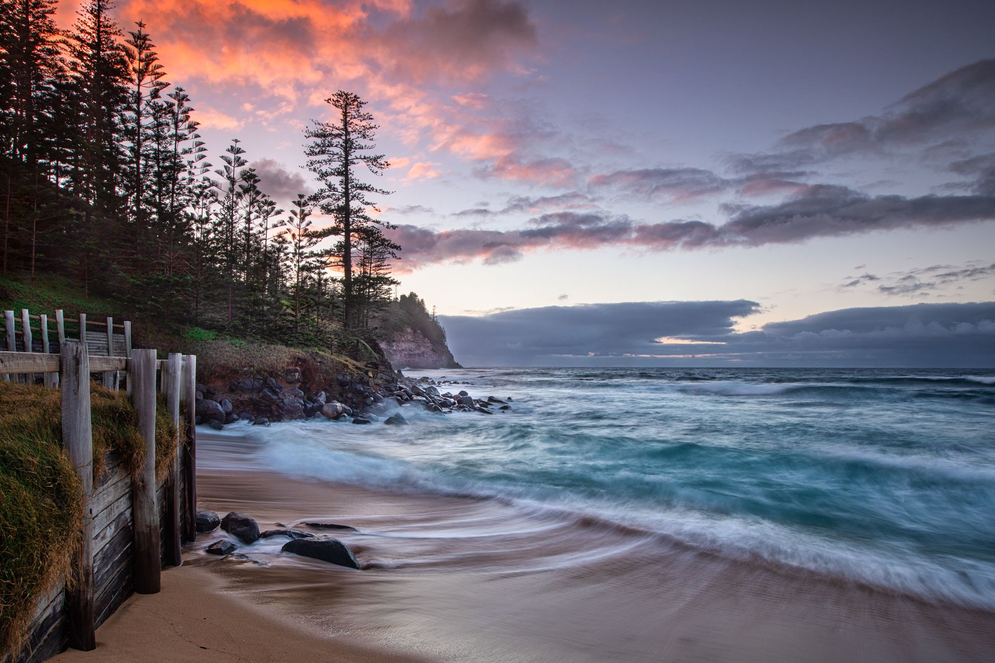 Cemetery Bay Sunrise Norfolk Island, Norfolk Island