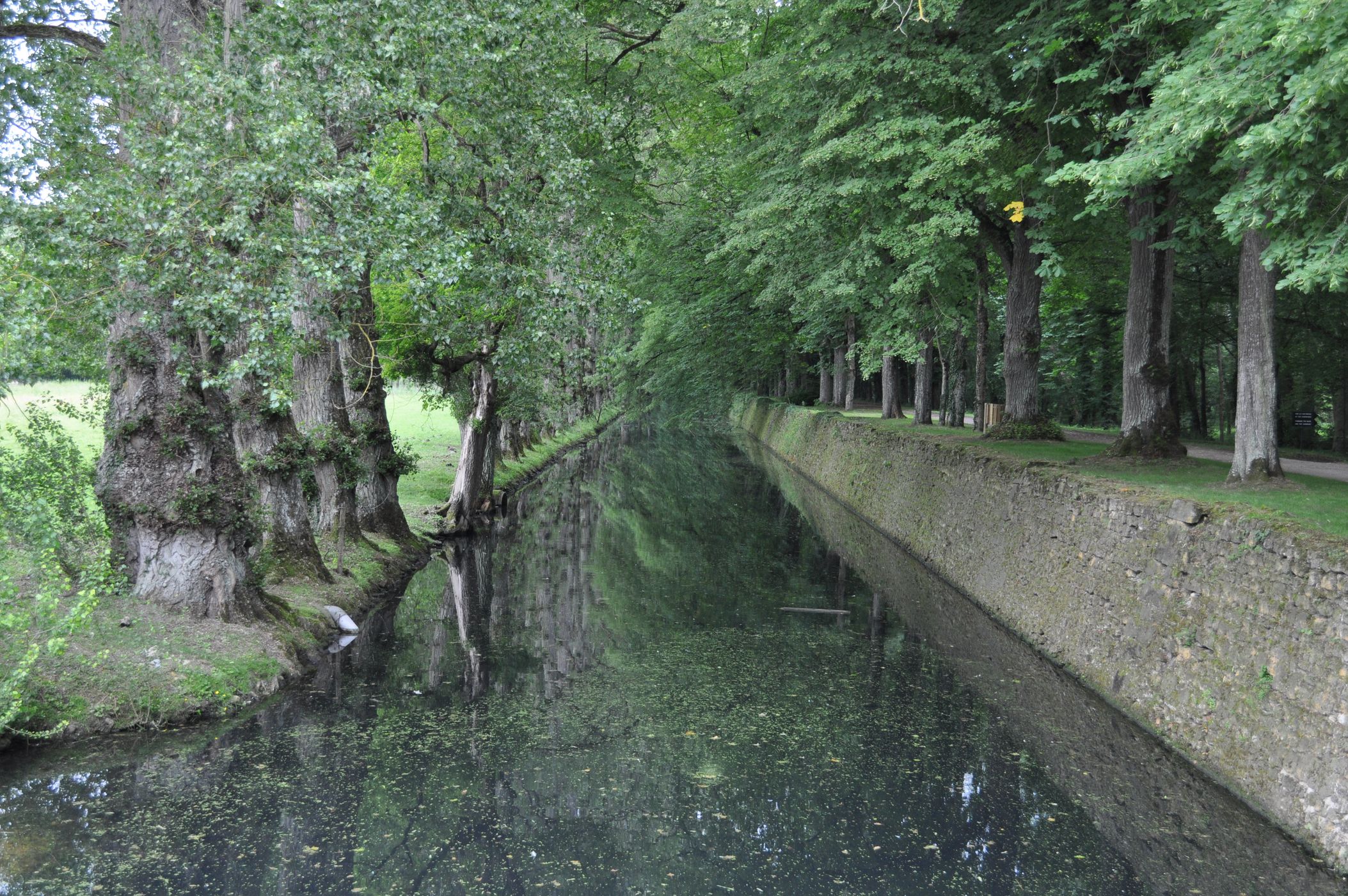 Channel near Chateau de Chenonceau, France