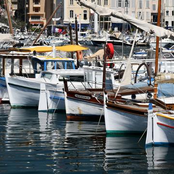 Classical Boats at Marseille Port, France