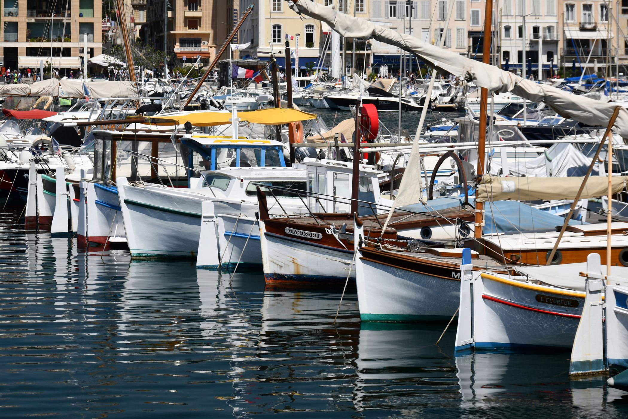 Classical Boats at Marseille Port, France