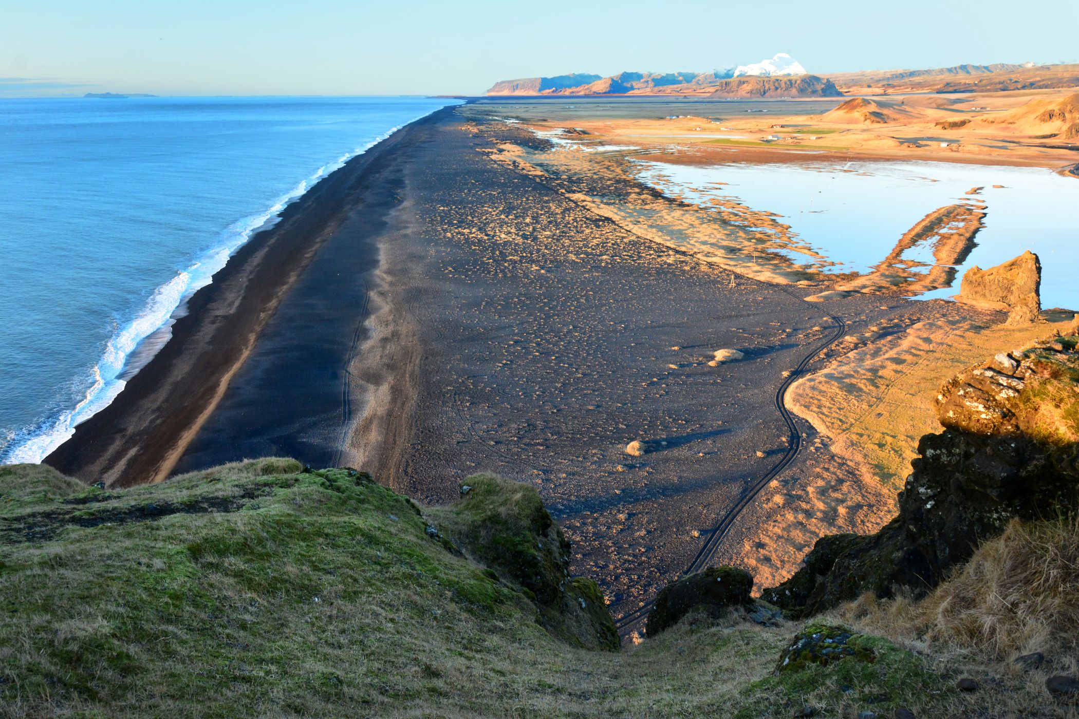 The Endless Black Beach from Dyrhólaey Viewpoint, Iceland