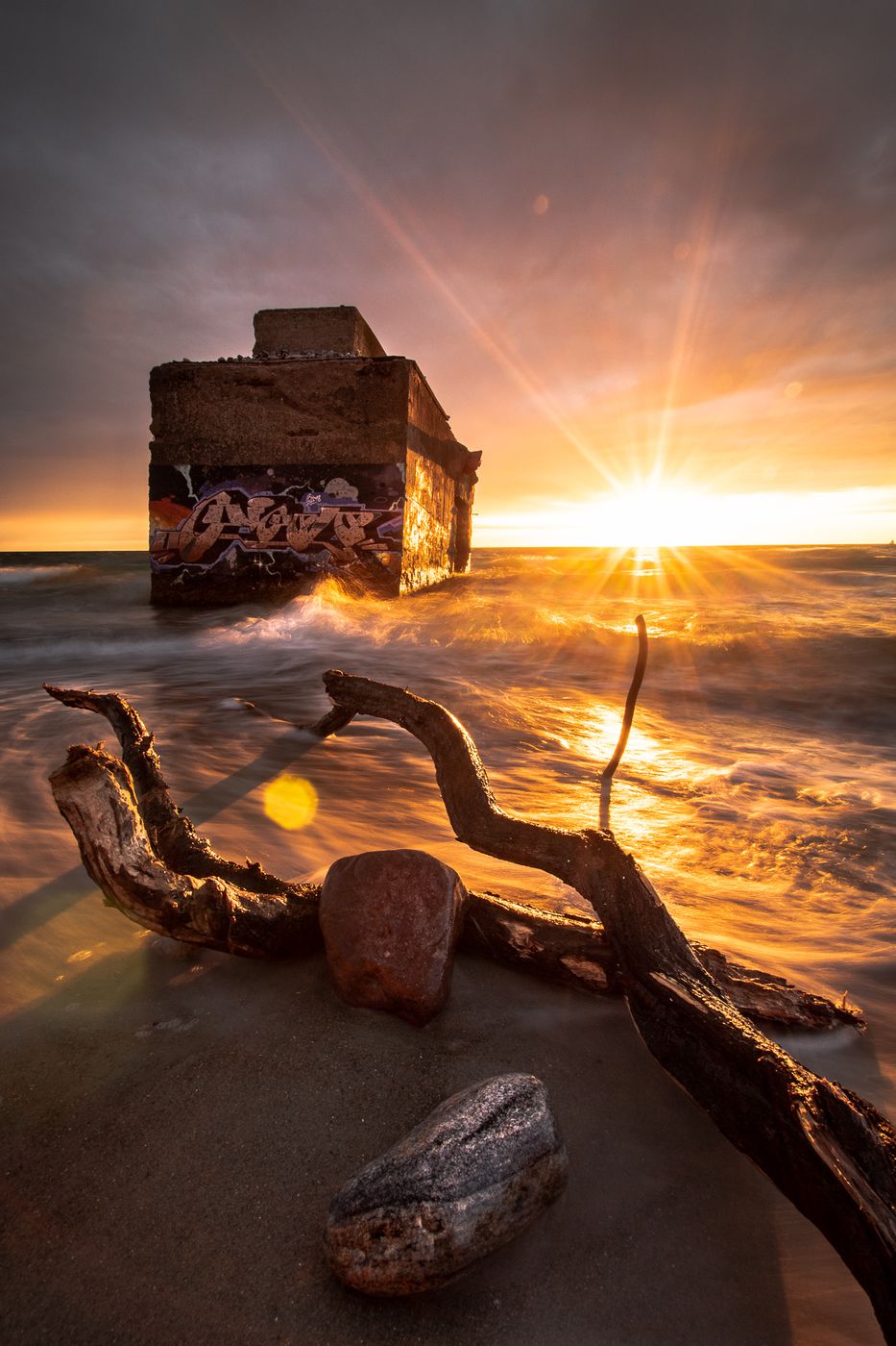 Fallen bunker, Germany
