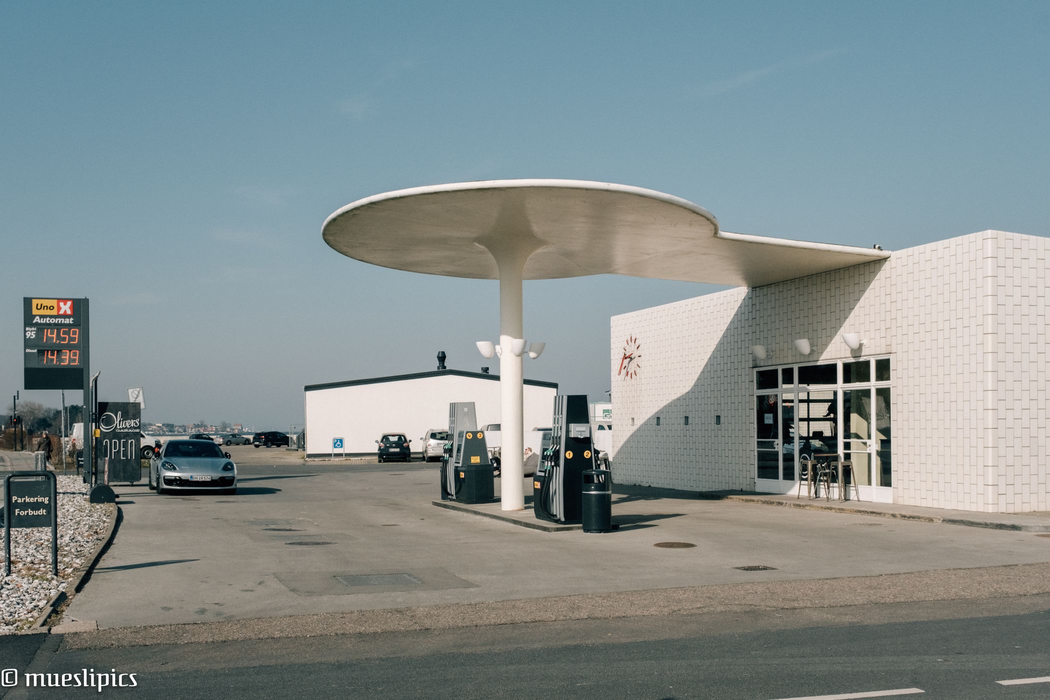 Fillingstation Skovshoved -designed by Arne Jacobsen, Denmark