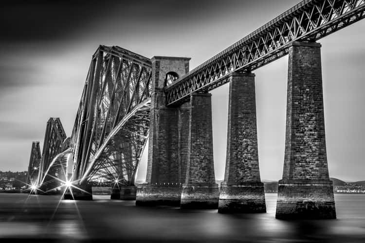 Close up from the Forth Bridge, Edinburgh