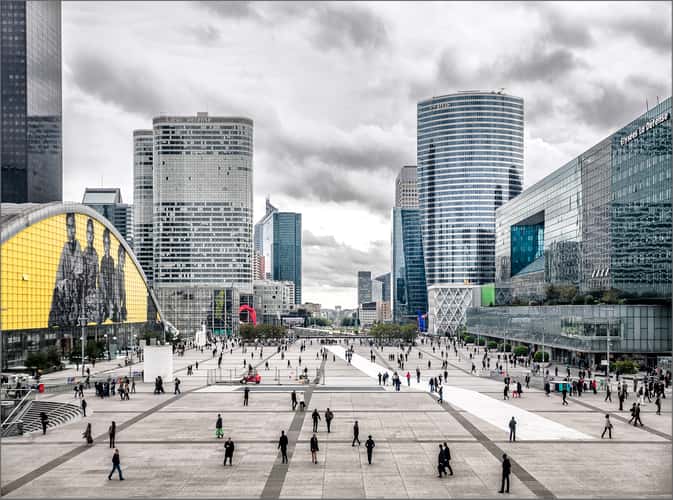 View from the La Défense, Paris