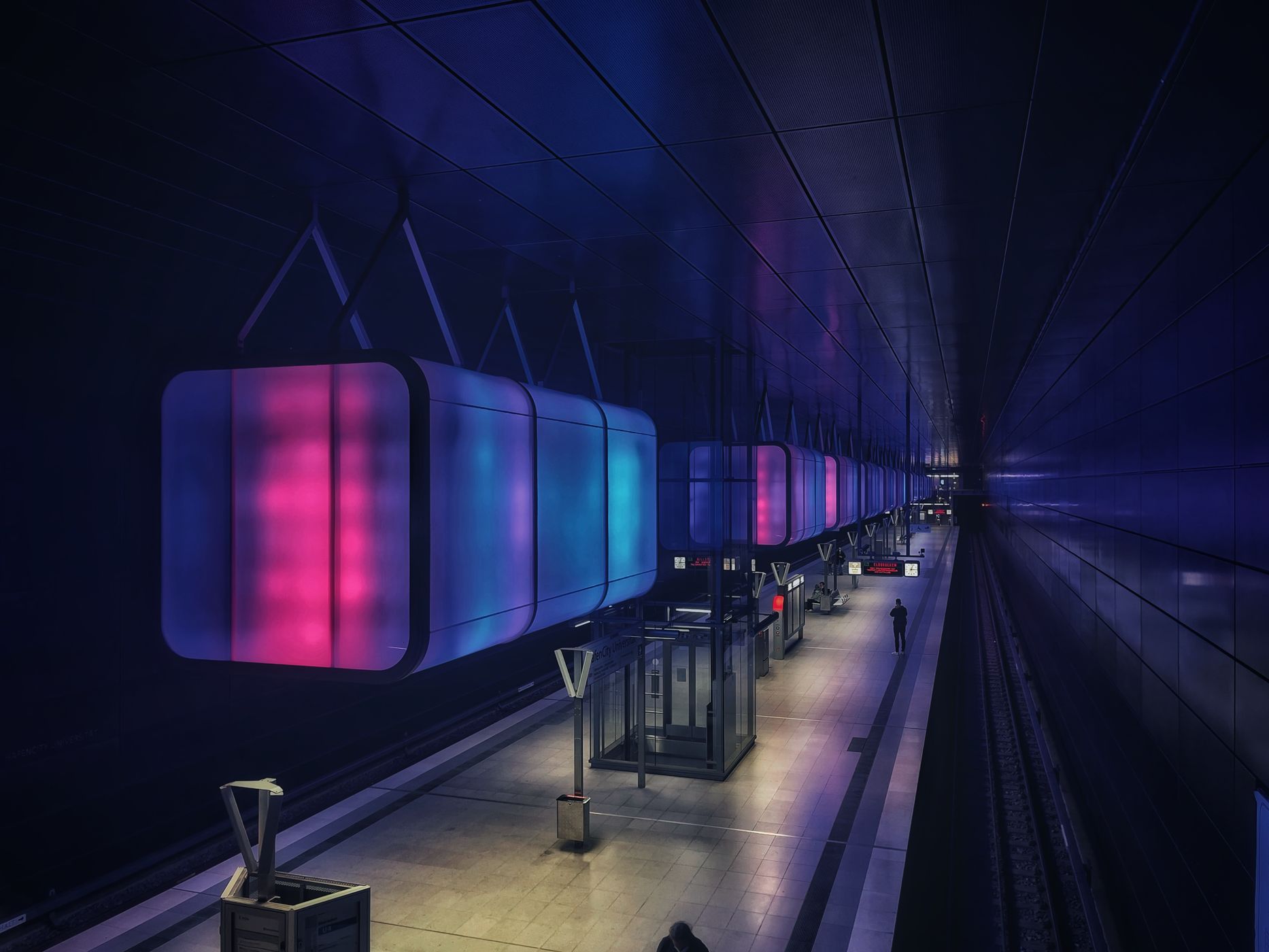Hamburg Metro Station, Germany