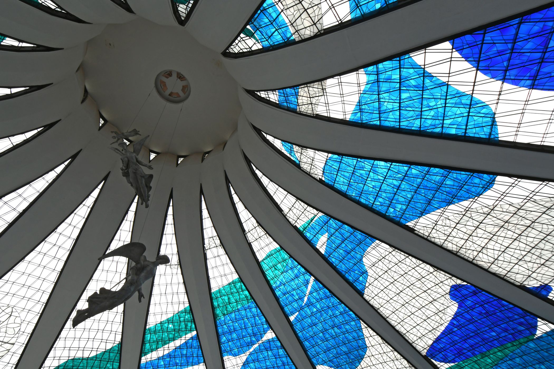 Interior of Brasilia Cathedral, Brazil