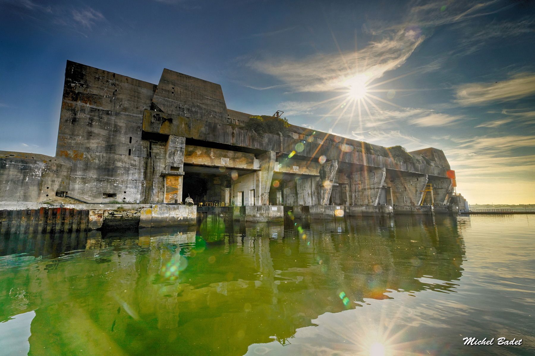 Keroman submarine base in Lorient, France