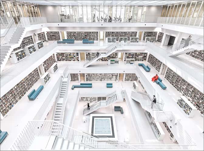 Inside City Library, Stuttgart