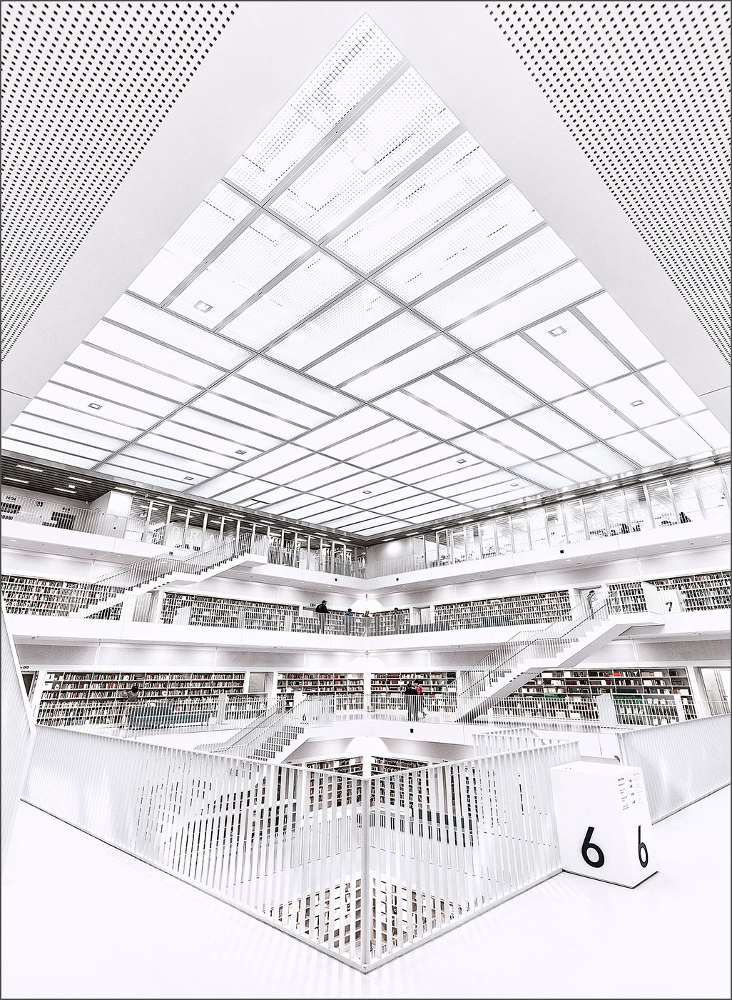 Inside City Library, Stuttgart, Germany
