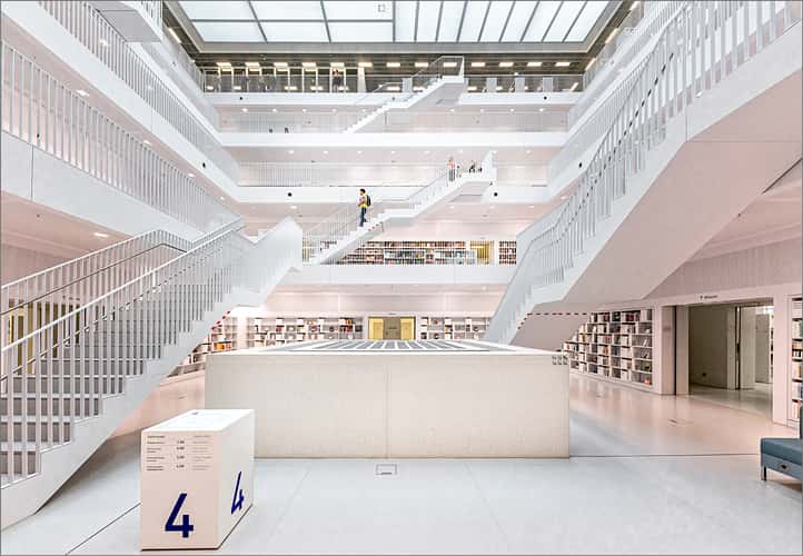 Inside City Library, Stuttgart