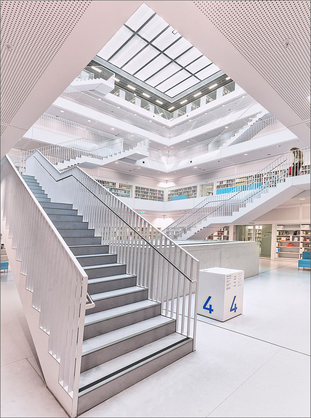Inside City Library, Stuttgart, Germany