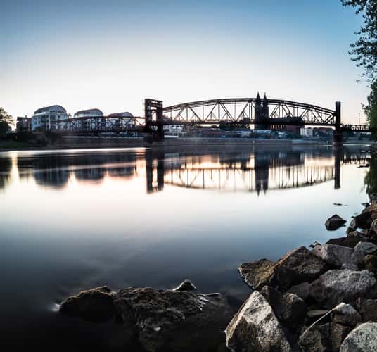 Magdeburg Elbe Panorama
