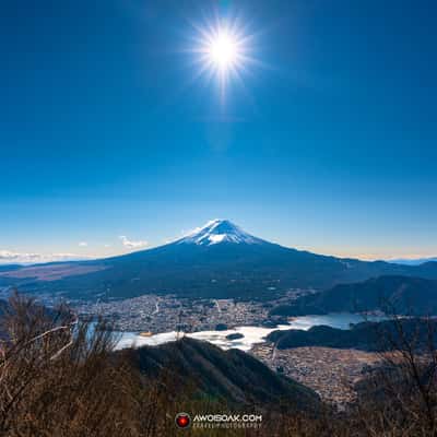 Mt. Fuji from Mt. Kurodake, Japan