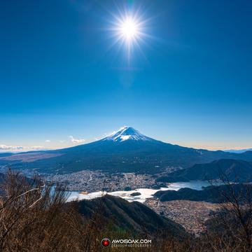 Mt. Fuji from Mt. Kurodake, Japan