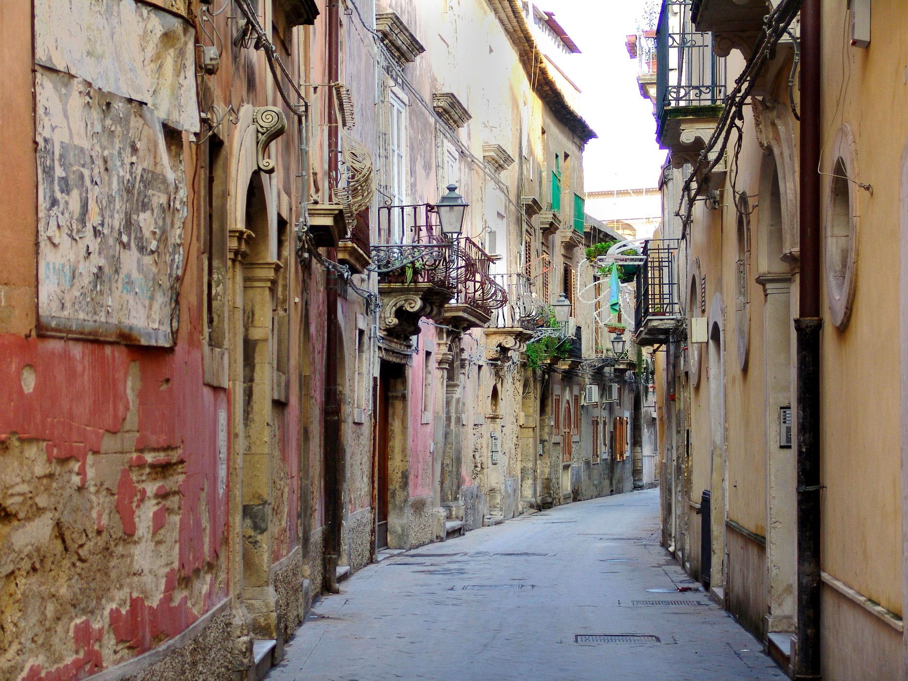 Old Street at Syracuse, Italy