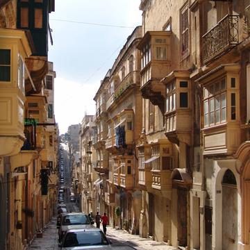 Old Street at Valleta, Malta