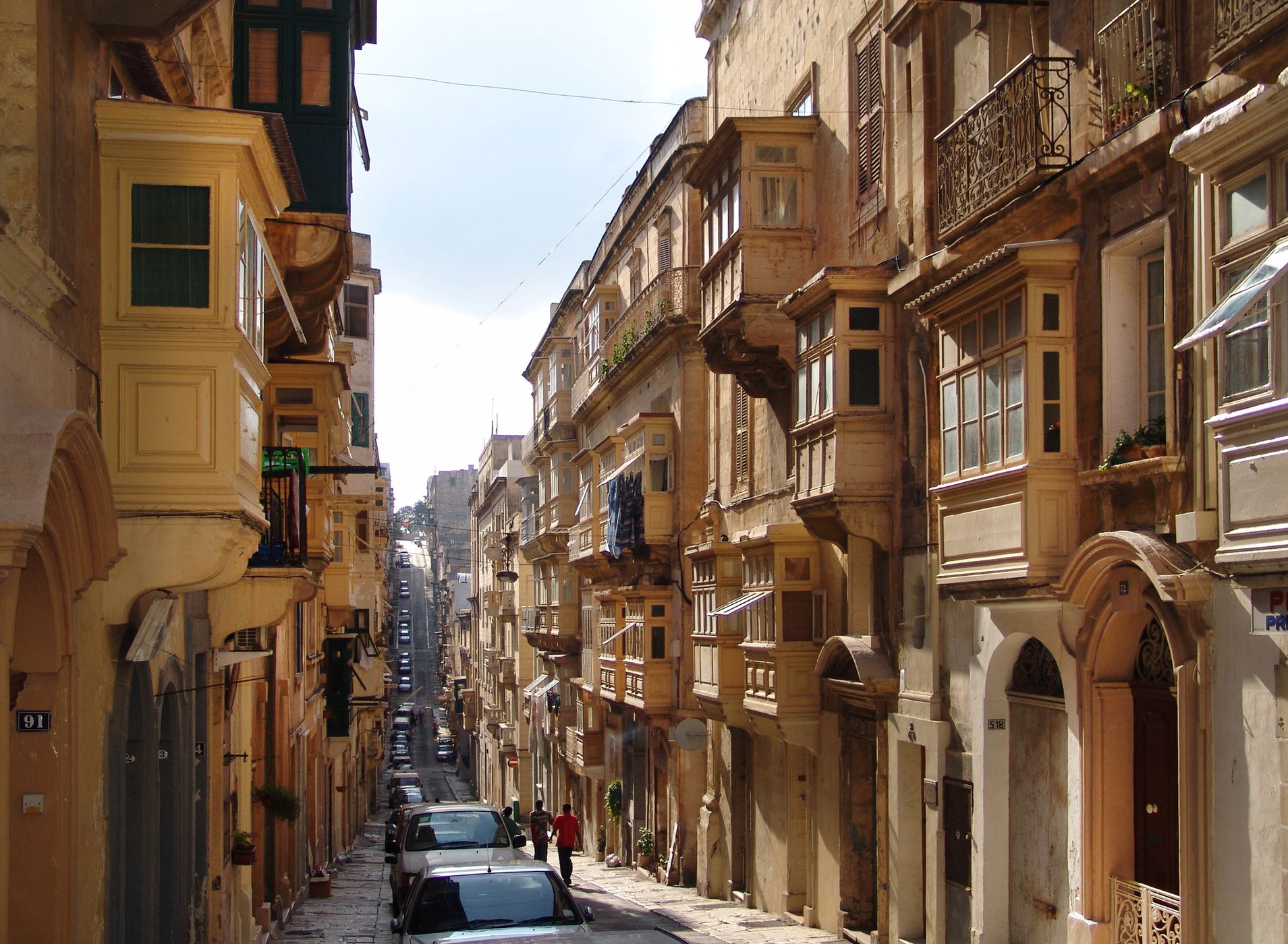 Old Street at Valleta, Malta