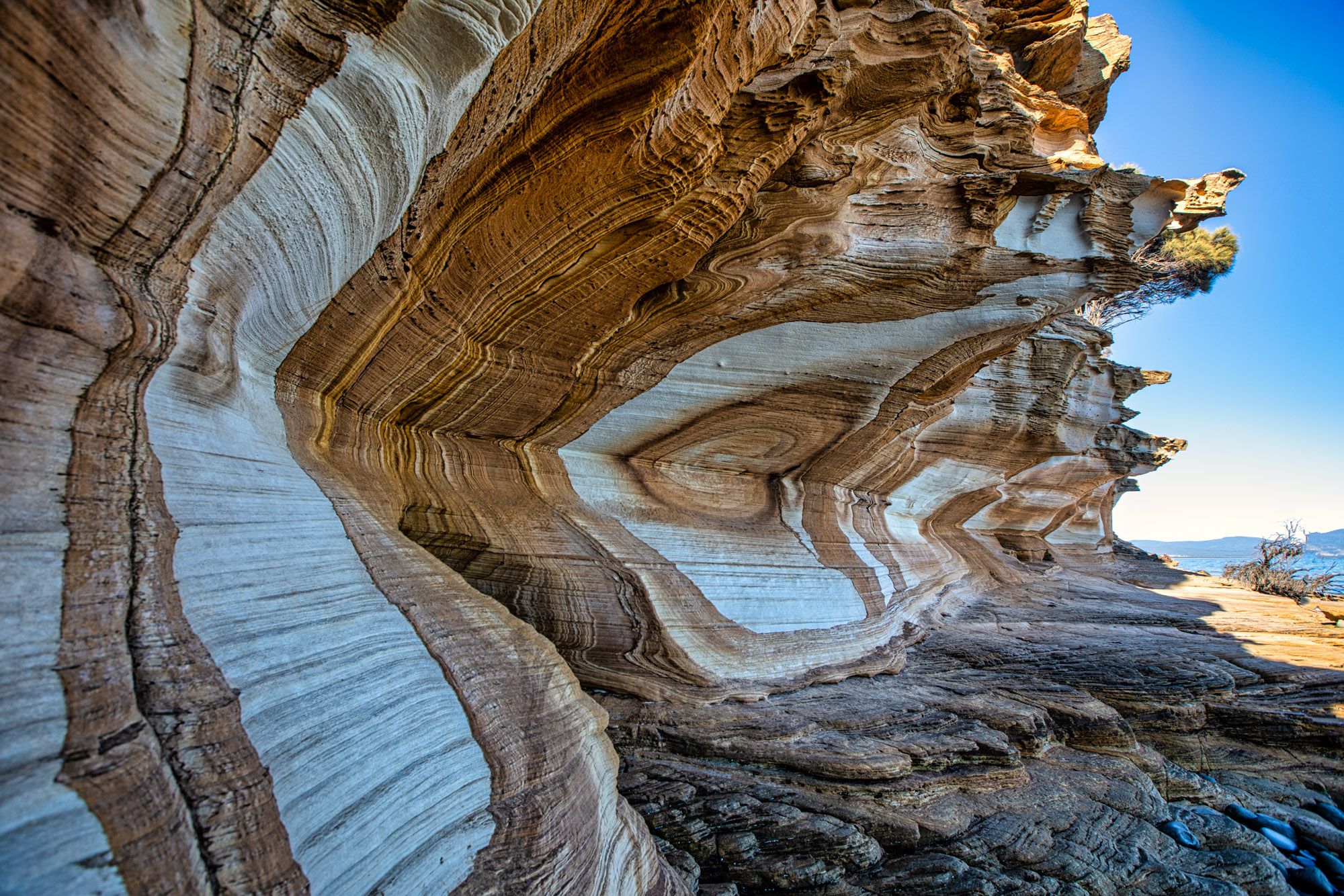 Painted Cliffs Maria Island, Tasmania, Australia