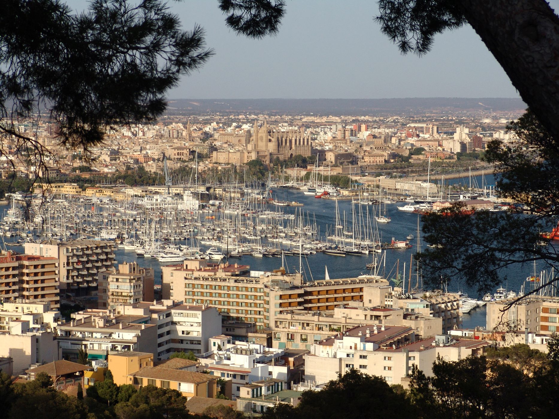 Palma from Castell de Bellver, Spain