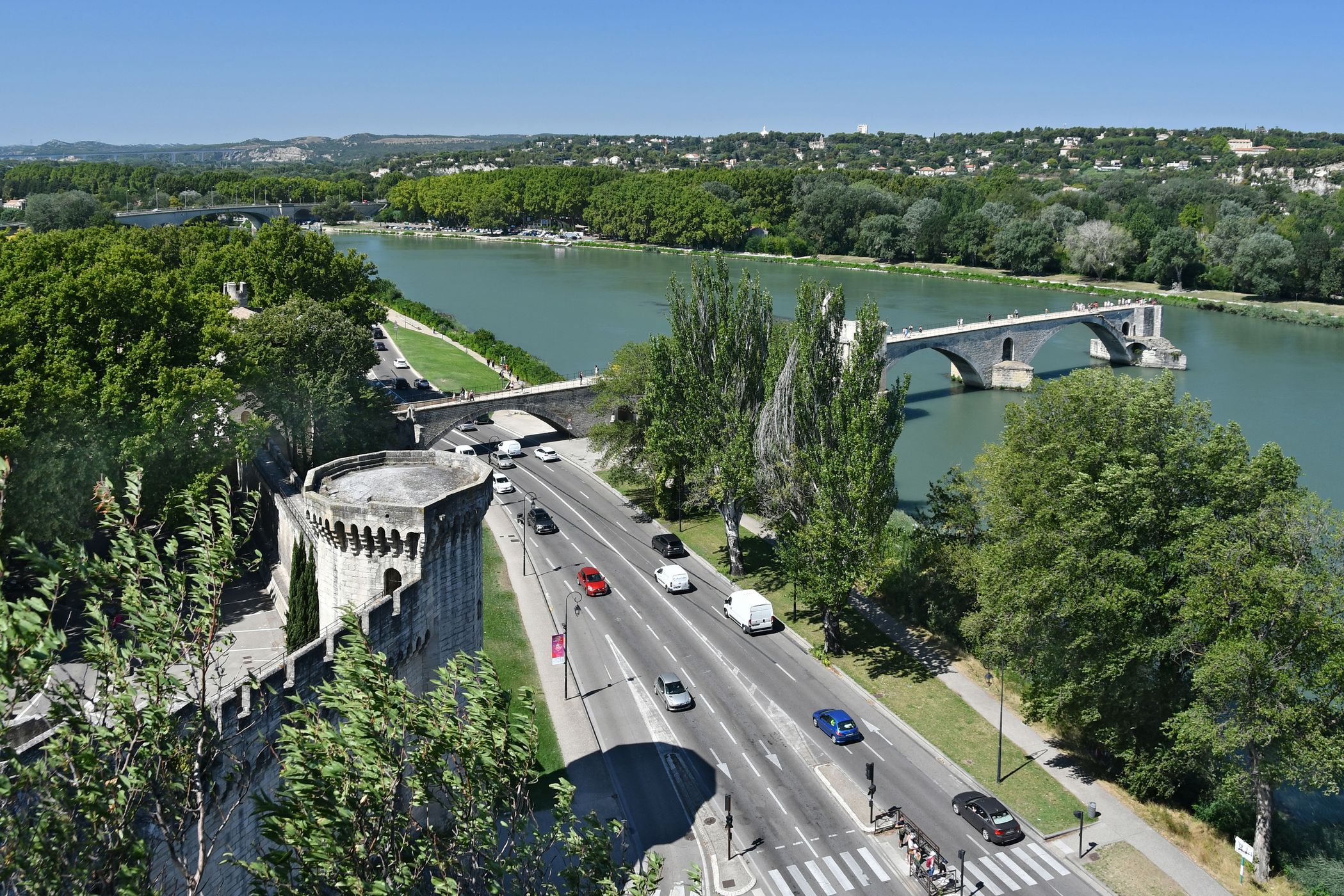 Point Saint Benezet from Jardins des Domes, France
