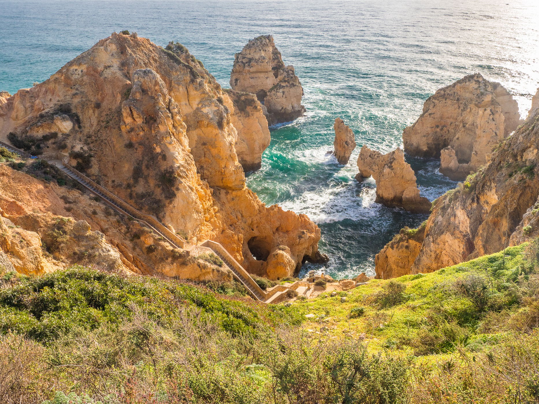 Stairs of Ponta da Piedade, Portugal