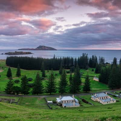 Queen Elizabeth Lookout sunrise Norfolk Island, Norfolk Island