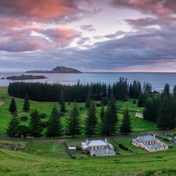 Queen Elizabeth Lookout sunrise Norfolk Island, Norfolk Island