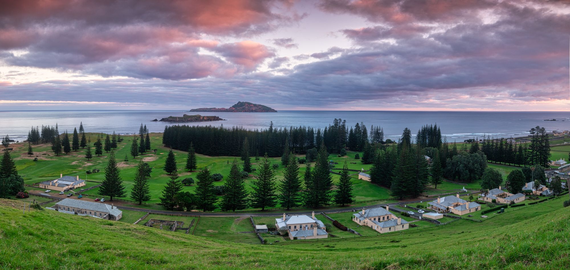 Queen Elizabeth Lookout sunrise Norfolk Island, Norfolk Island