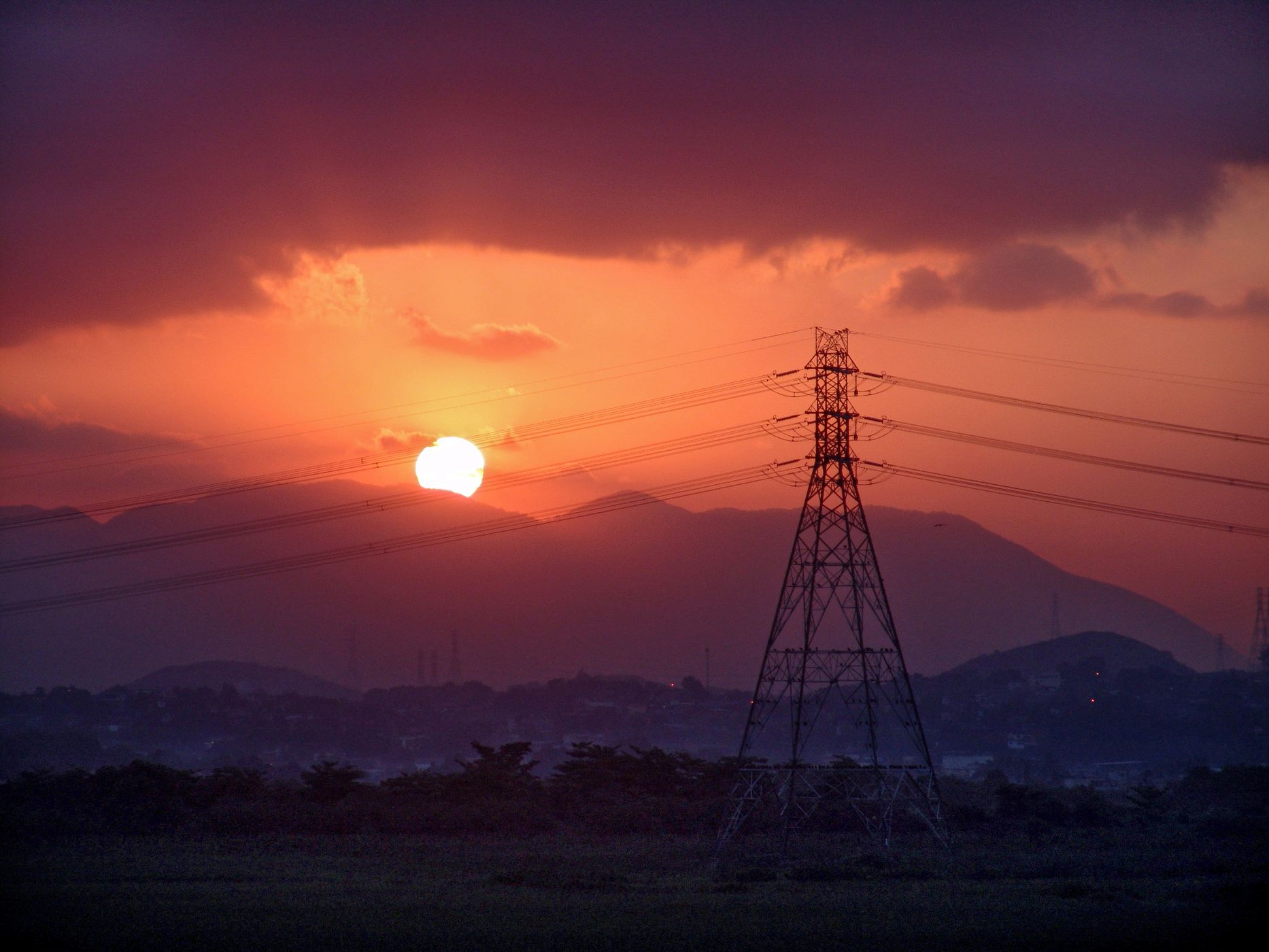 Red Sky at Caxias, Brazil