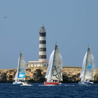 Regatta near Lighthouse, Spain