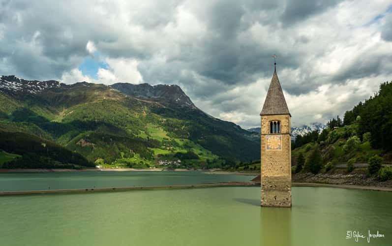 Submerged Church Tower of Graun, Lake Reschen/Resia
