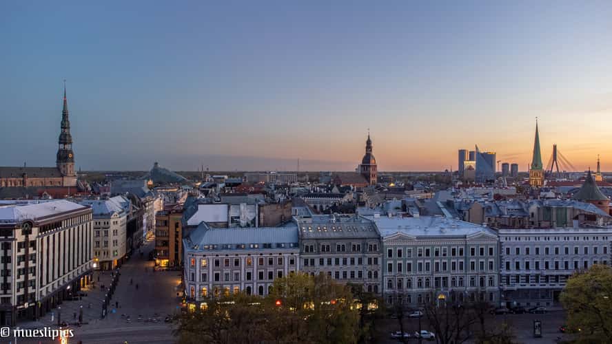 Riga from a drone