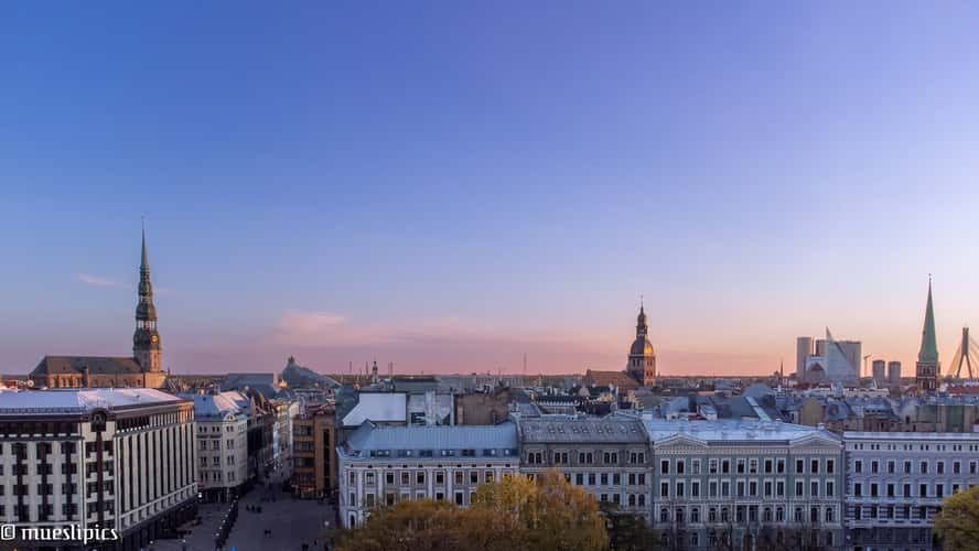 Riga from a drone