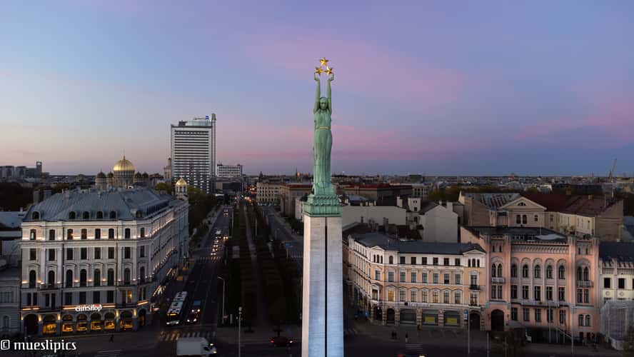 Riga from a drone
