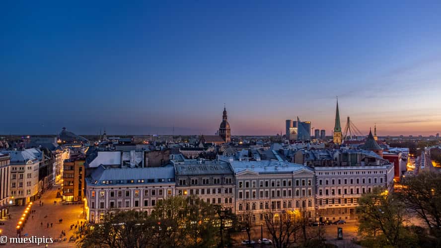 Riga from a drone