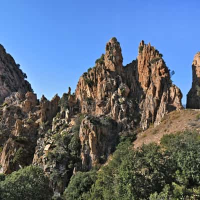 Road at Calaque de Piana, France