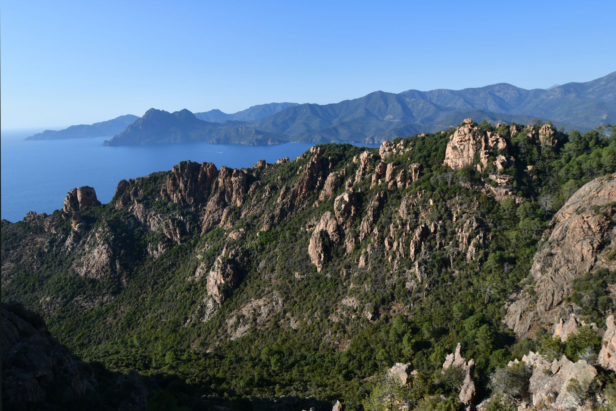 Road at Calaque de Piana, France
