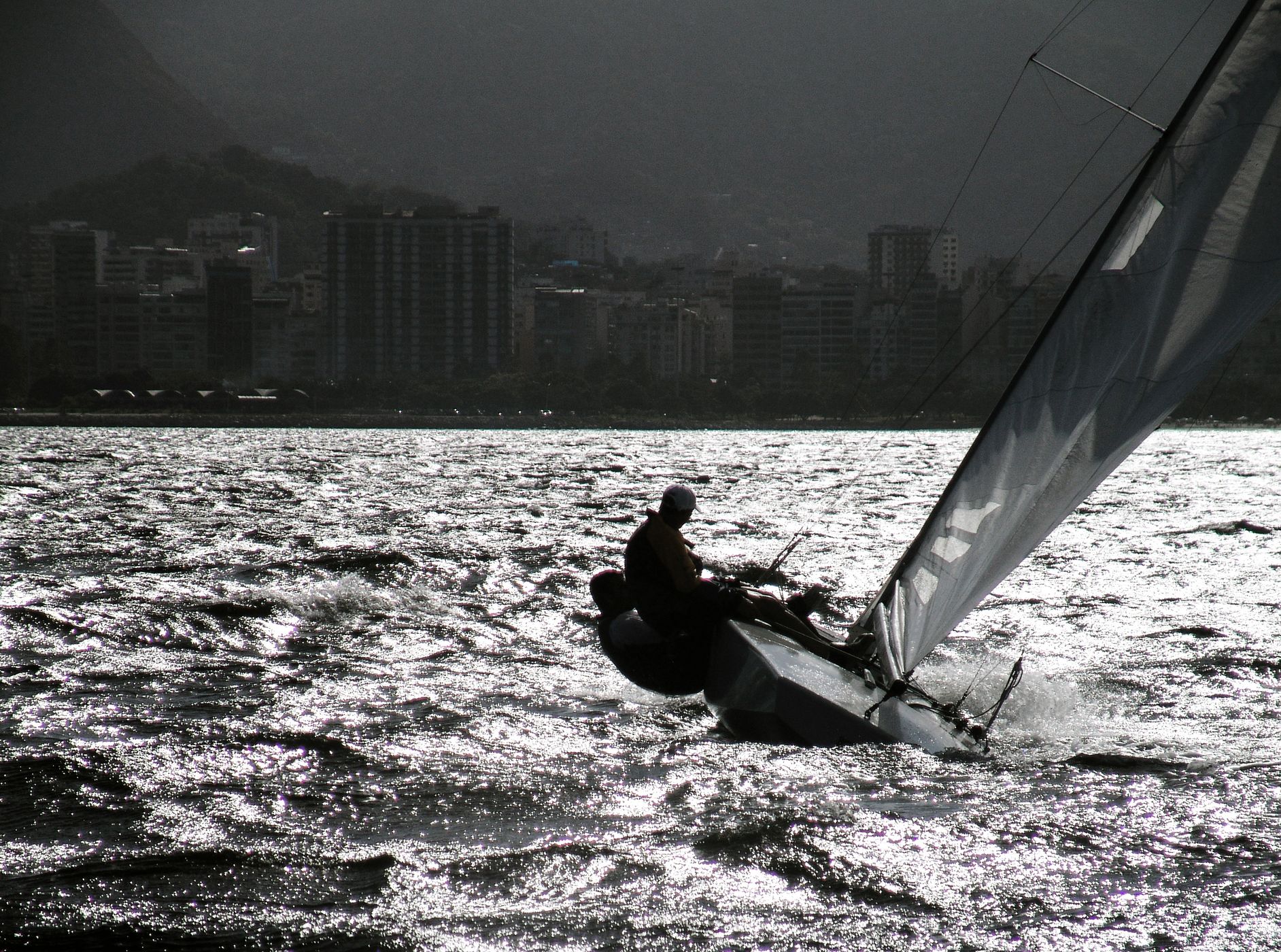 Sailing at Rio de Janeiro, Brazil