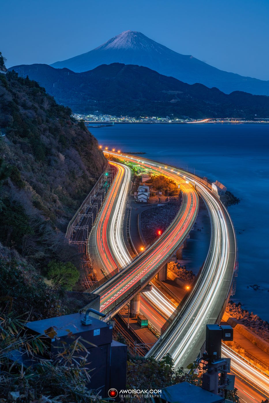 Satta Pass towards Mt. Fuji, Shizuoka, Japan