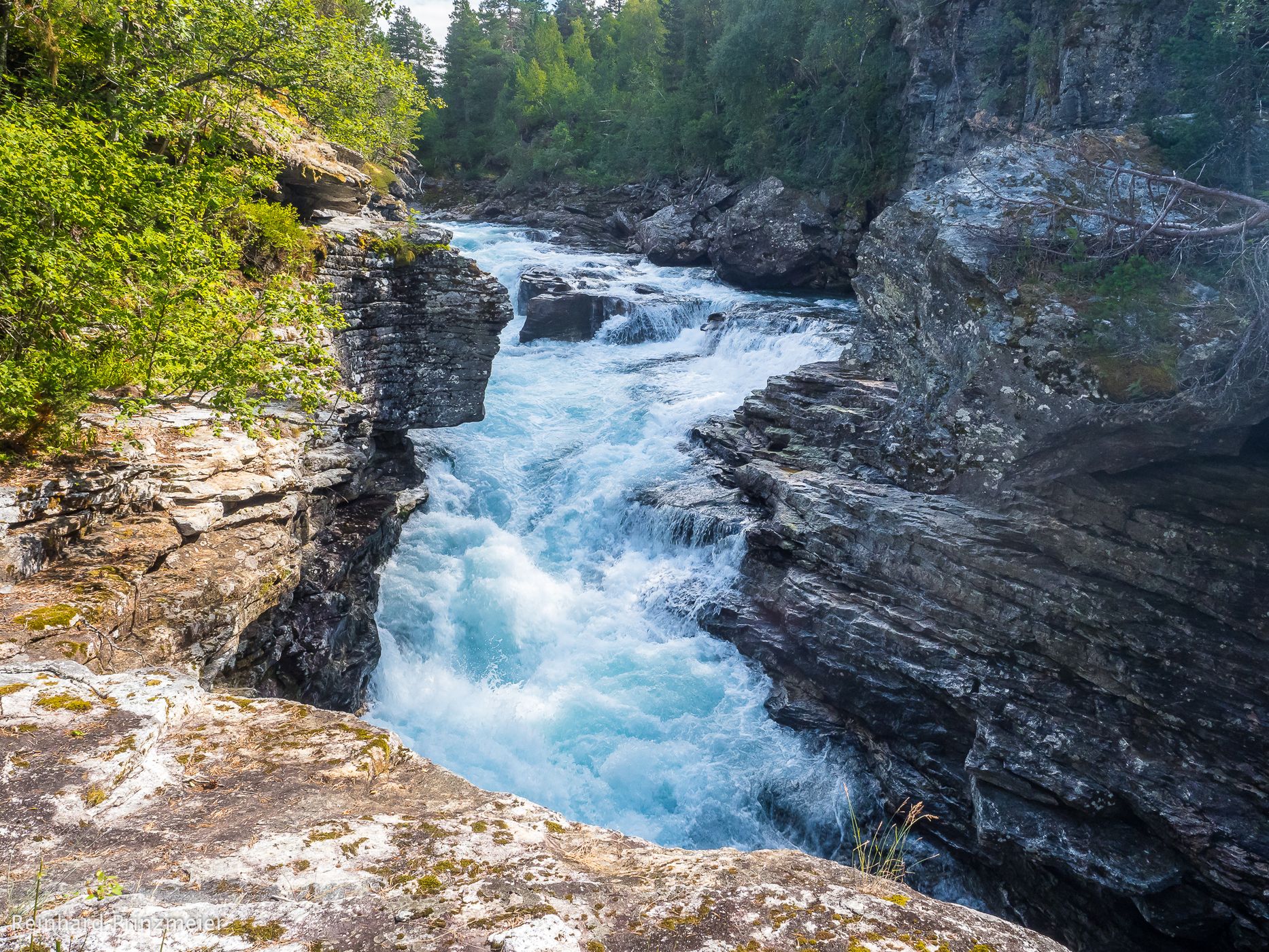 Slettafossen Rapids and Waterfall, Norway